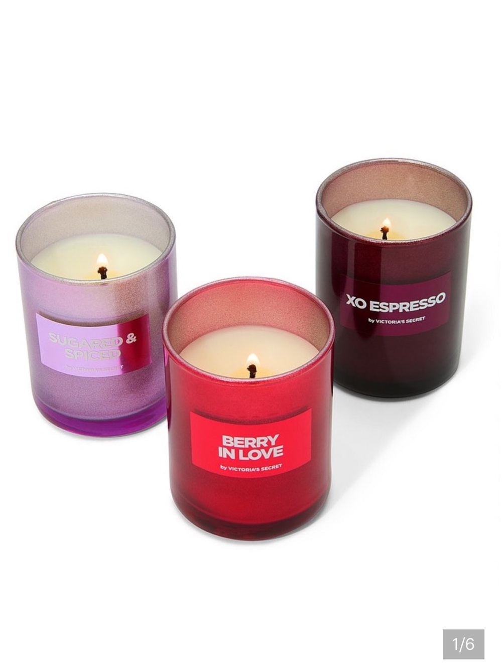 Victoria's Secret "Naughty or Nice" 3pc Candle Set new in package
